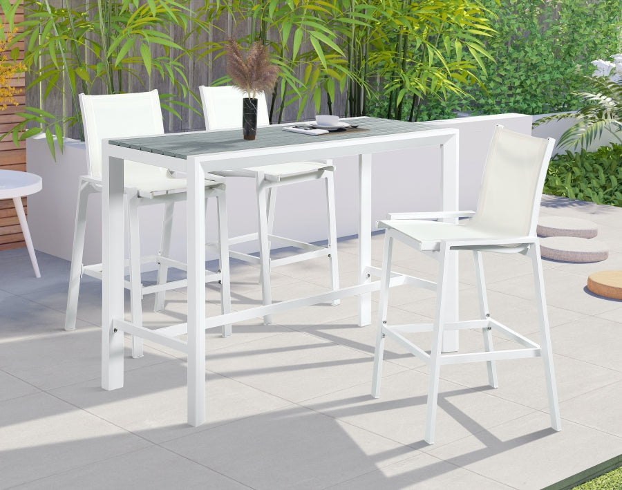 Nizuc Outdoor Patio Aluminum Bar Table