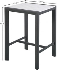 Nizuc Outdoor Patio Aluminum Bar Table