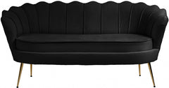 Gardenia Velvet Loveseat