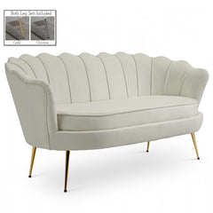 Gardenia Velvet Loveseat