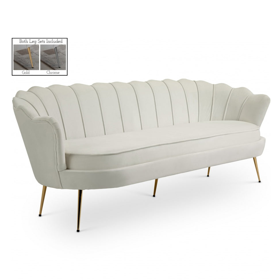 Gardenia Velvet Sofa