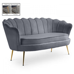 Gardenia Velvet Loveseat