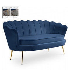 Gardenia Velvet Loveseat