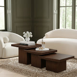 Spencer - Oak Veneer 3 Piece Coffee Tabl