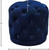 Harper Velvet Upholstered Stool