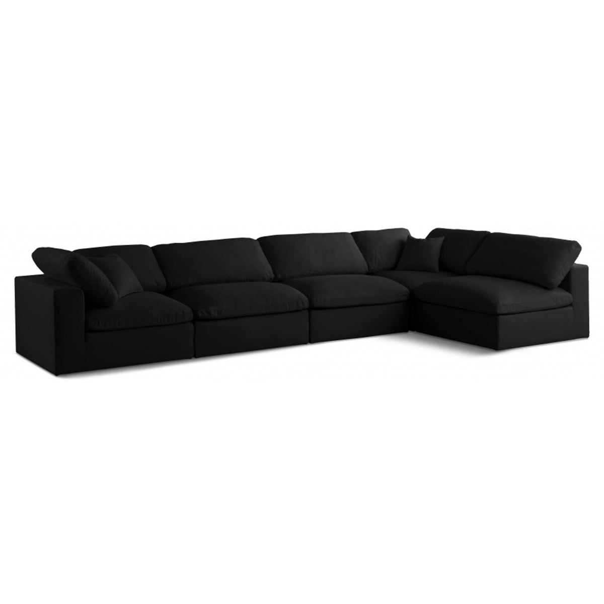 Plush Velvet Standard Comfort Modular Sectional