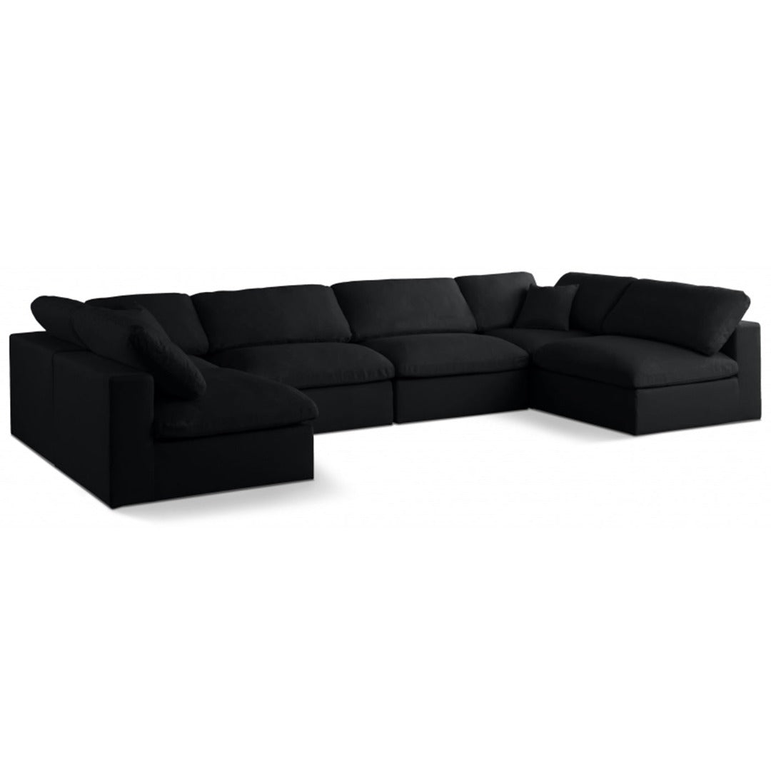 Plush Velvet Standard Comfort Modular Sectional