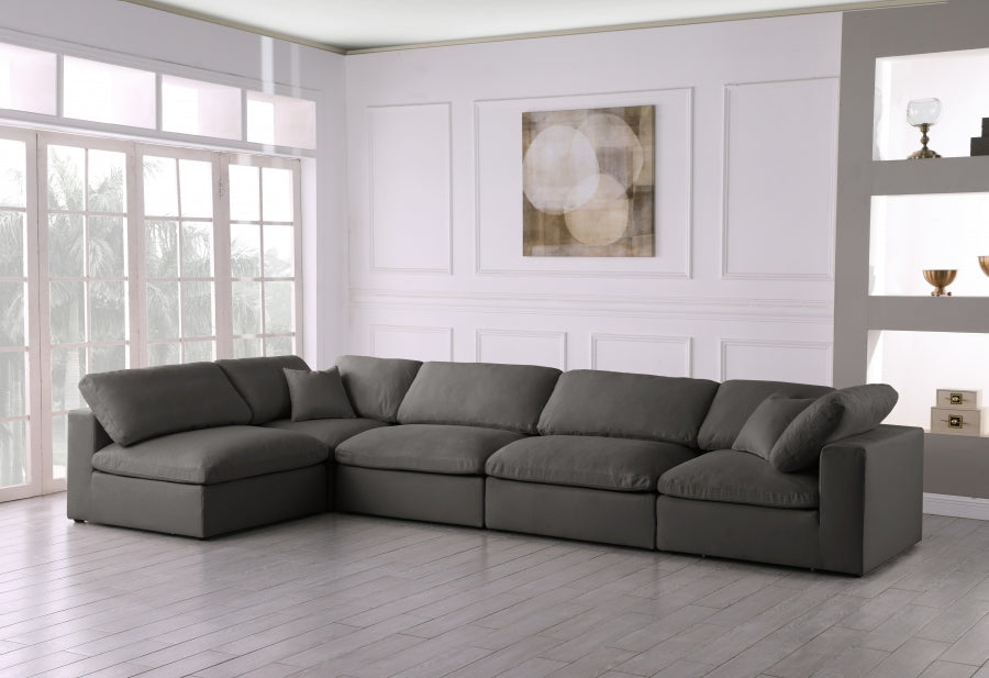 Plush Velvet Standard Comfort Modular Sectional