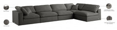 Plush Velvet Standard Comfort Modular Sectional