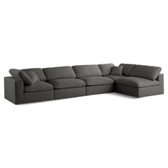 Plush Velvet Standard Comfort Modular Sectional