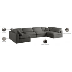 Plush Velvet Standard Comfort Modular Sectional