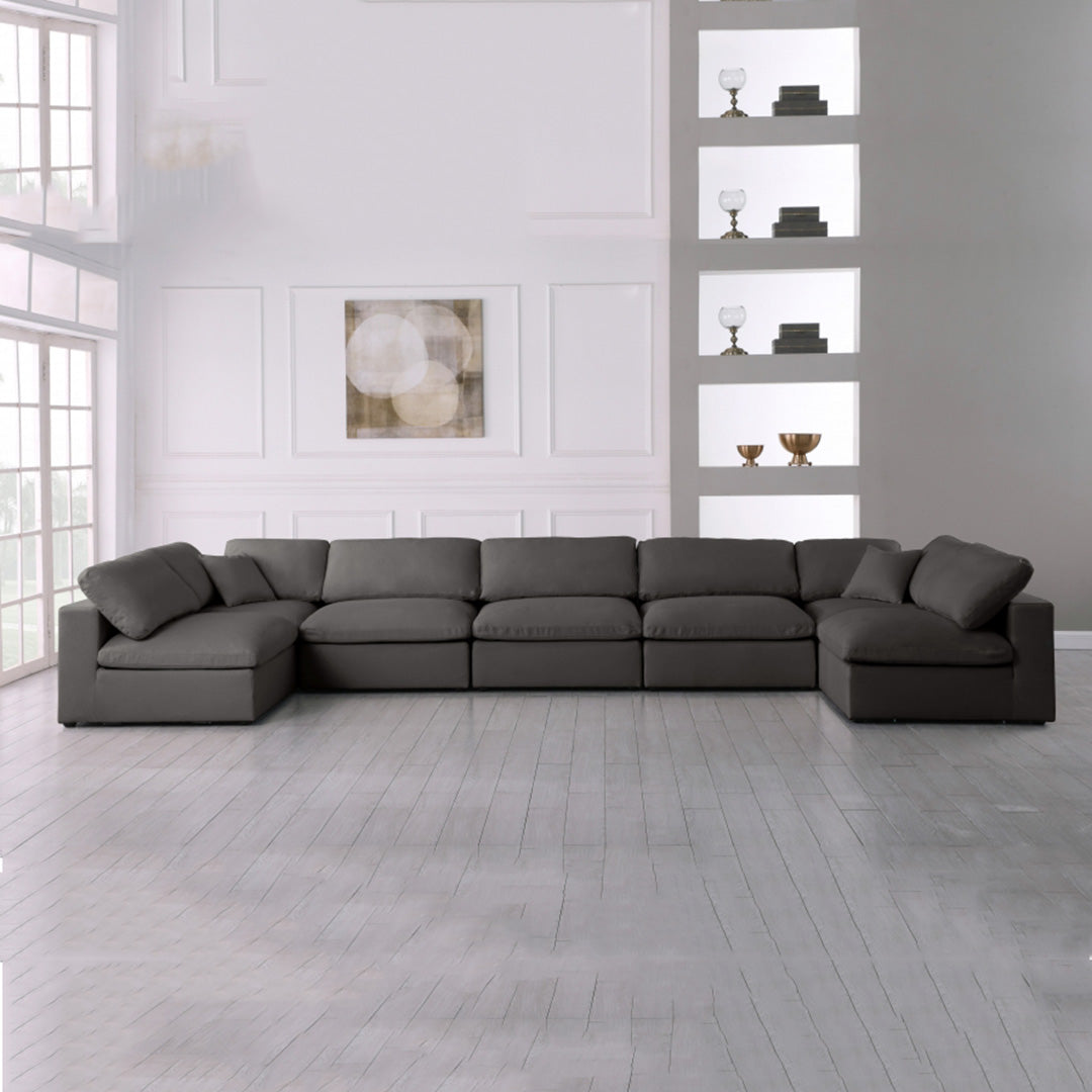 Plush Velvet Standard Comfort Modular Sectional