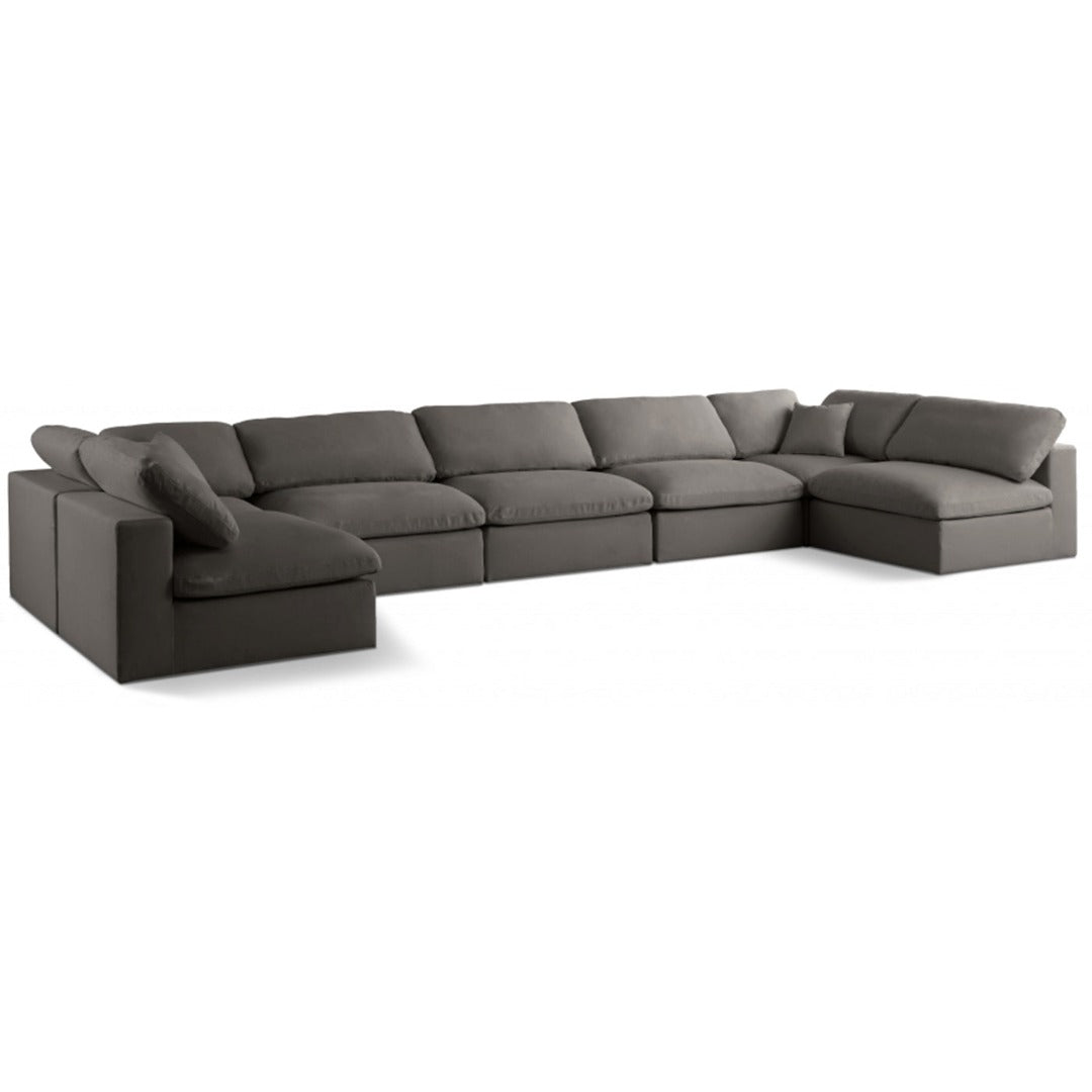 Plush Velvet Standard Comfort Modular Sectional