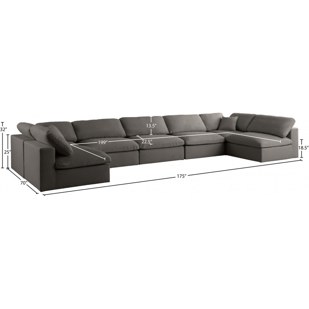 Plush Velvet Standard Comfort Modular Sectional