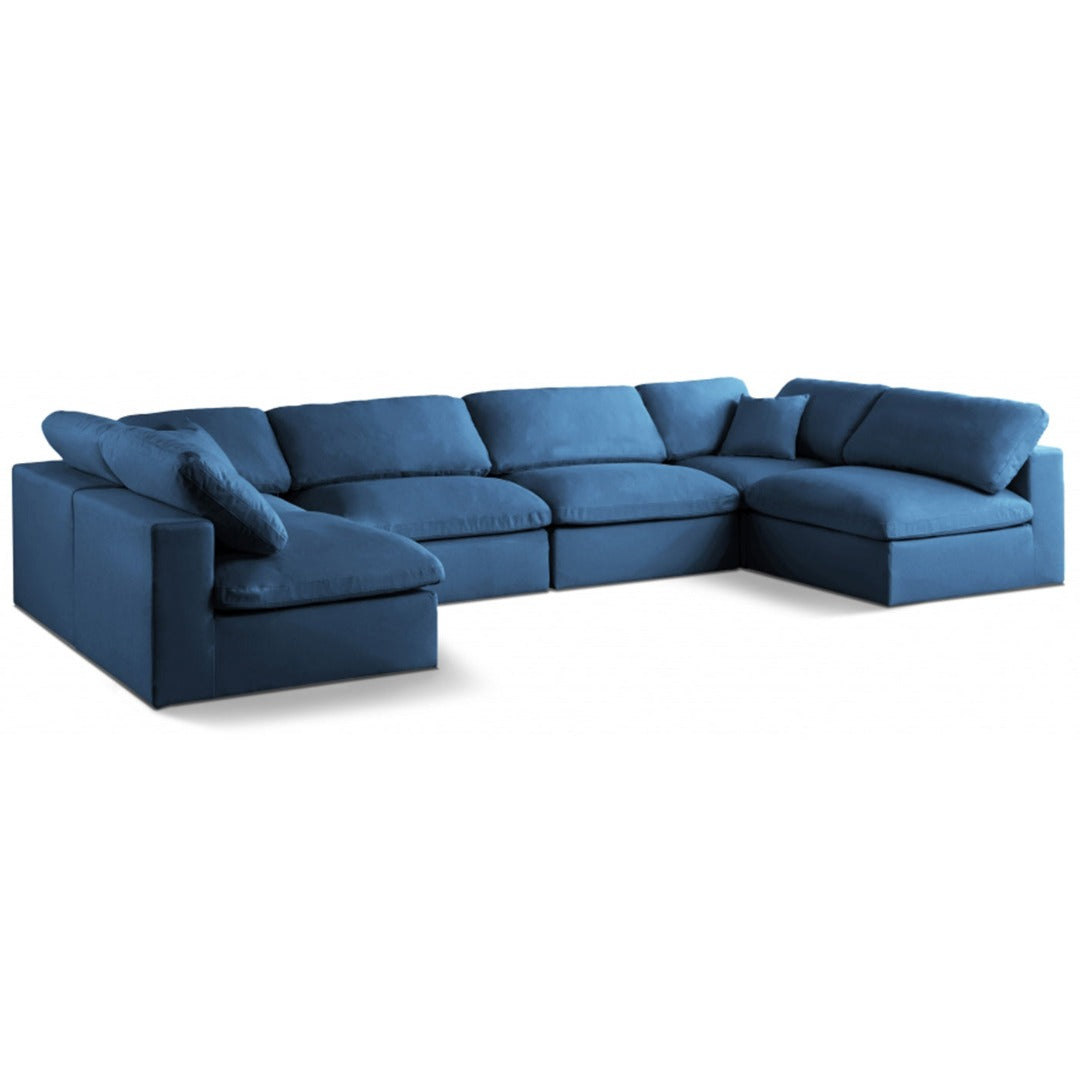 Plush Velvet Standard Comfort Modular Sectional