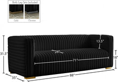 Ravish Velvet Sofa