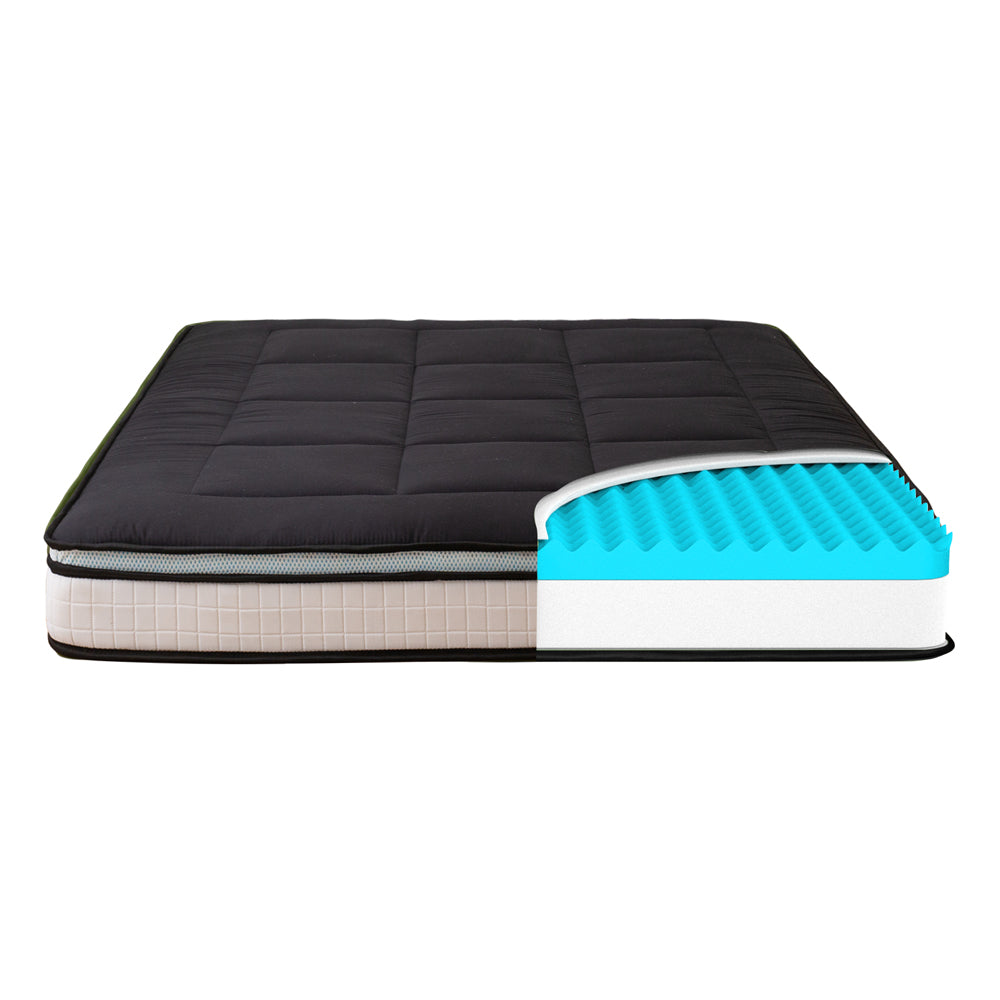 MAXYOYO Padded Japanese Floor Mattress, Black Foldable Roll Up Futon Mattress