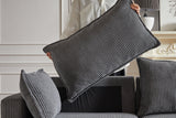 HARLOW 114" Corduroy Sofa w/ Storage