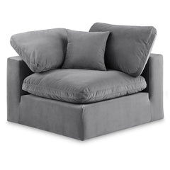 Comfy Velvet Corner Chair