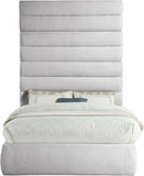 Adam - Linen Fabric Bed With 89" Headboard