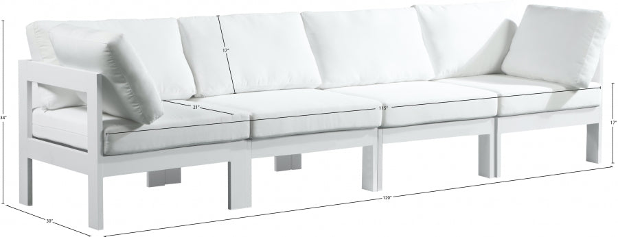 Nizuc Outdoor Patio Aluminum Modular Sofa