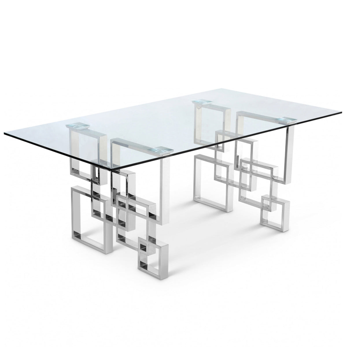 Alexis Chrome Dining Table