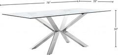 Juno Chrome Dining Table