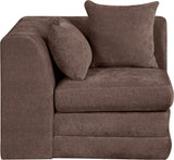 Stellar - Chenille Fabric Upholstered Modular Corner Chair