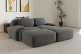 MIA 82'' Loveseat with 2 Ottomans