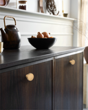 DESIGN1452 Matte Black Cabinet Knobs – Single Hole Drawer Pulls for Kitchen Cabinets