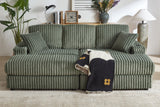 ZYLO 84" Loveseat with 2 Ottomans