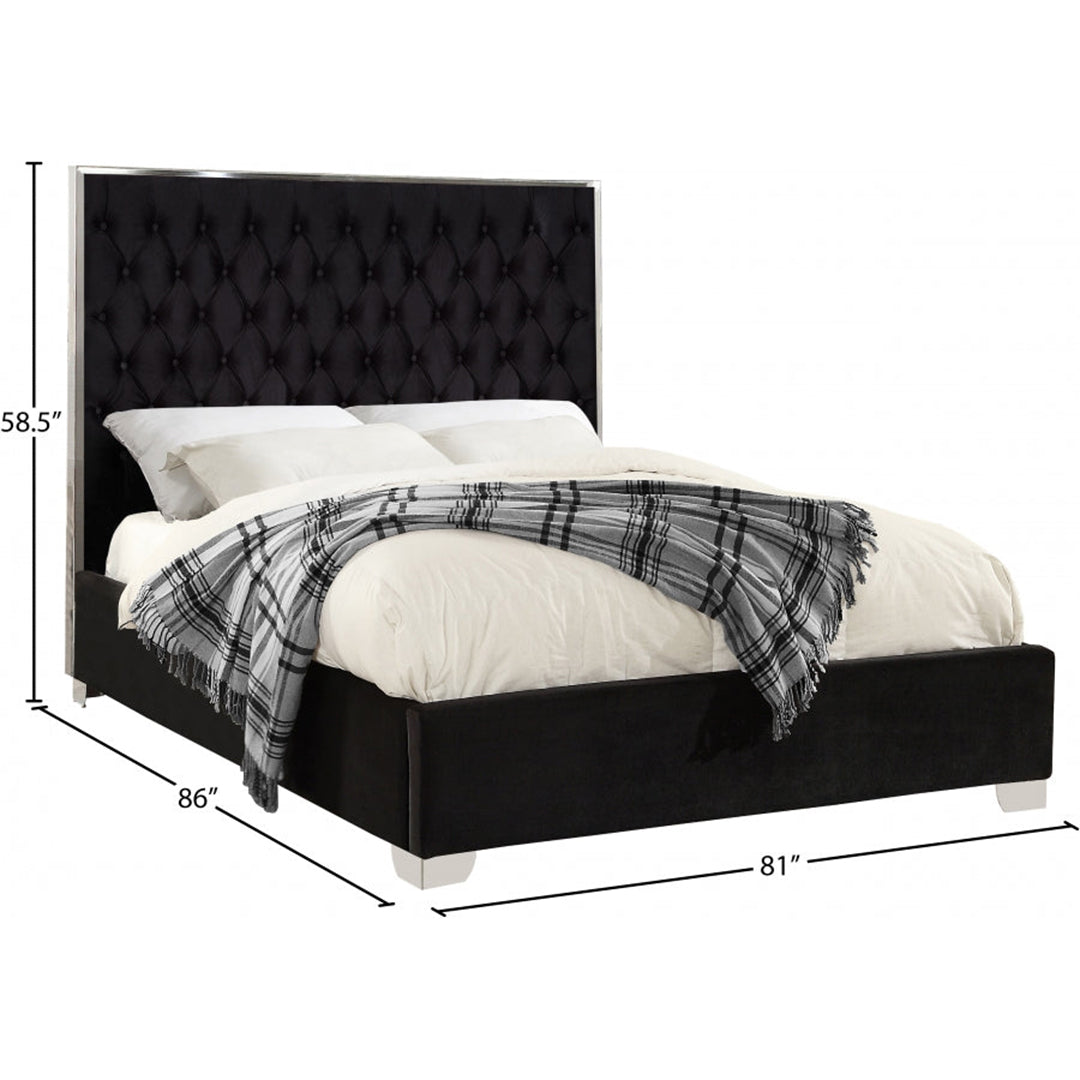 Lexi Velvet Queen Bed