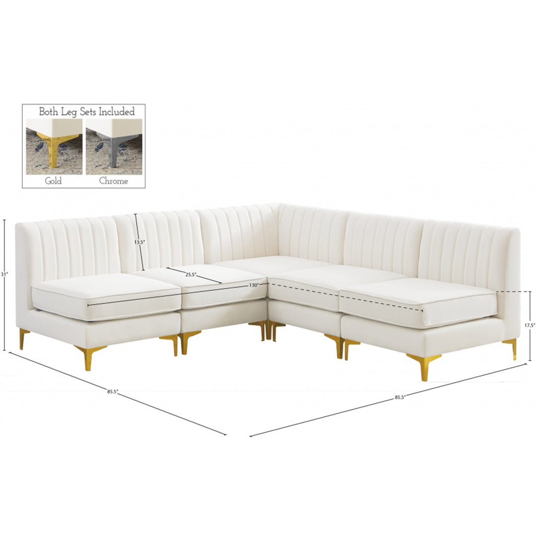 Alina Velvet Modular Sectional