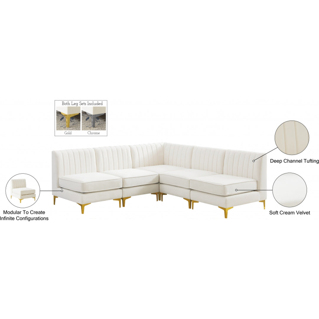 Alina Velvet Modular Sectional