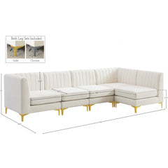 Alina Velvet Modular Sectional