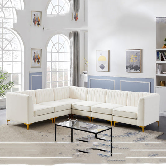 Alina Velvet Modular Sectional