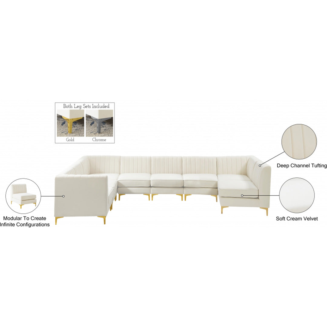 Alina Velvet Modular Sectional