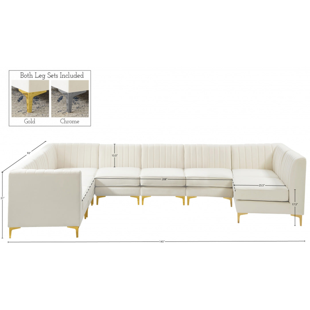 Alina Velvet Modular Sectional