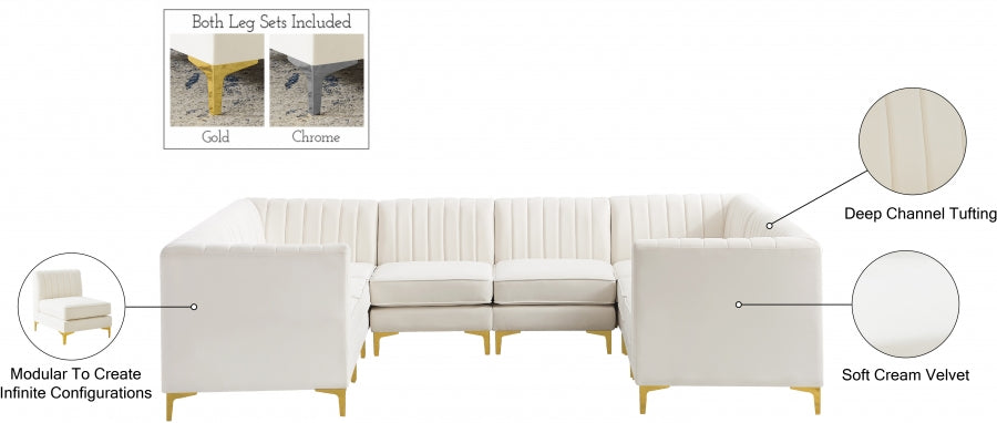 Alina Velvet Modular Sectional