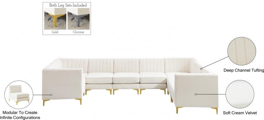 Alina Velvet Modular Sectional