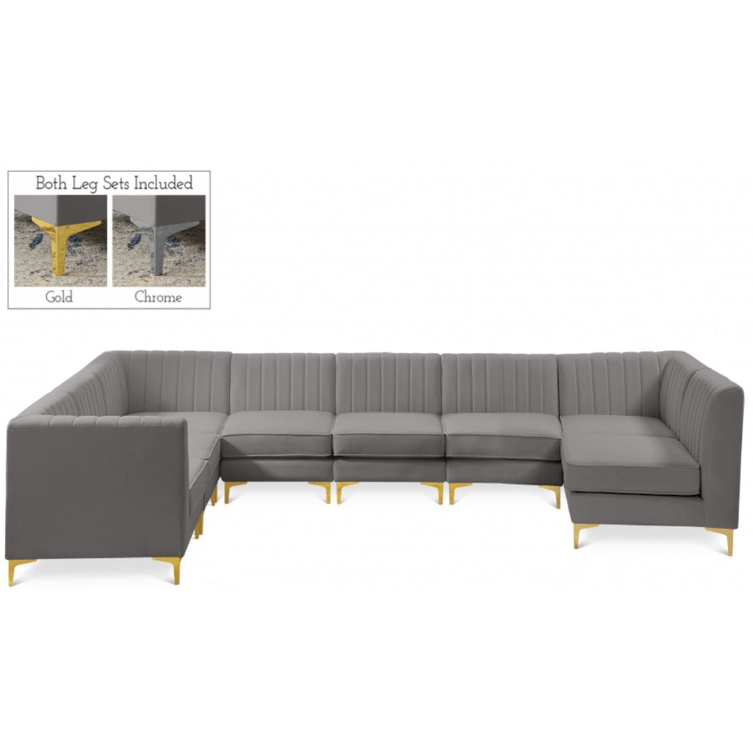 Alina Velvet Modular Sectional