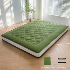 MAXYOYO 6" Extra Thick Japanese Futon Mattress, Stylish Diamond Quilting Floor Bed For Bedroom, Green