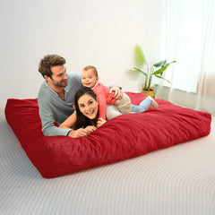 MAXYOYO Giant Bean Bag Chair Bed for Adults, Convertible Beanbag Folds from Lazy Chair to Floor Mattress Bed