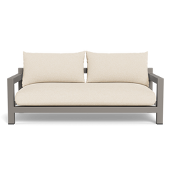 Pacific Aluminum 2 Seat Sofa (Aluminum Taupe / Panama Grafito / Batyline White)