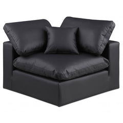 Comfy Faux Leather Corner Chair