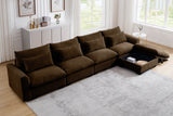 PERTH 157" 4-Seater Sofa with 1 Ottoman