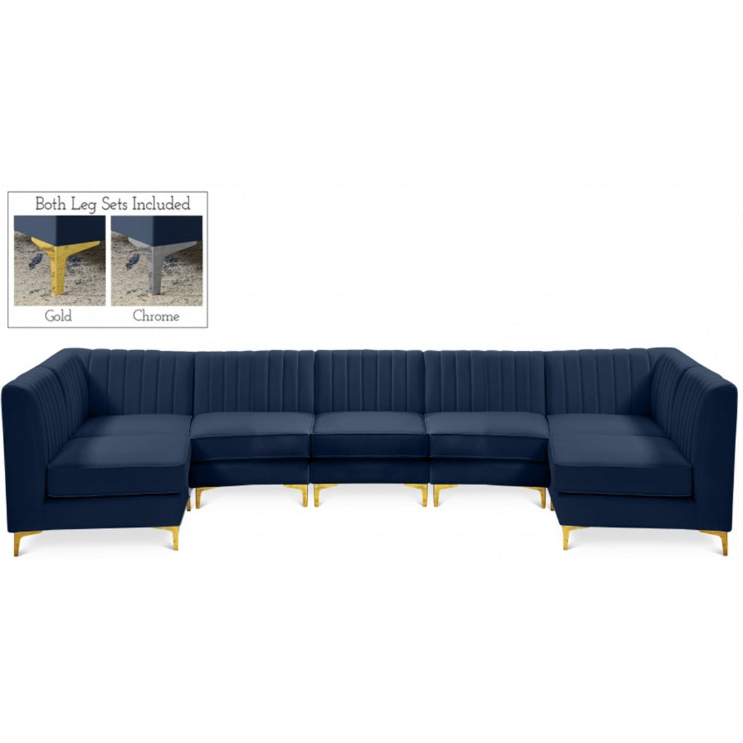 Alina Velvet Modular Sectional