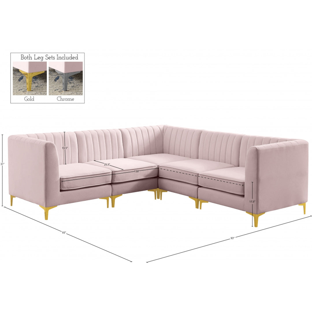 Alina Velvet Modular Sectional