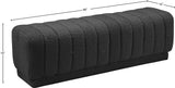 Heathrow Elegant Contemporary Ottoman Bench with Deep Channel Tufting for Versatile Seating Solutions