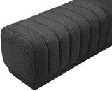 Heathrow Elegant Contemporary Ottoman Bench with Deep Channel Tufting for Versatile Seating Solutions